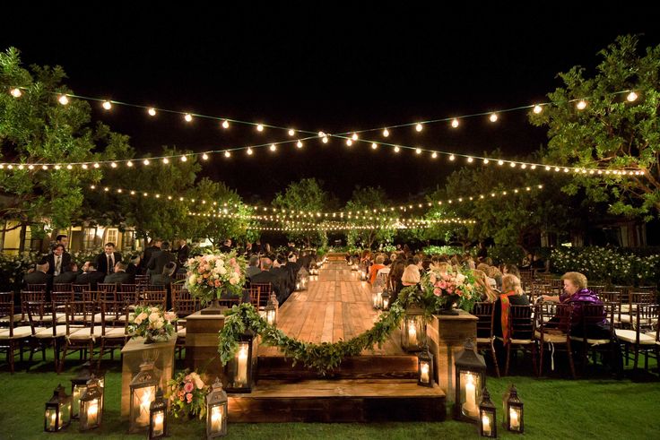 Elegant Garden Wedding Reception